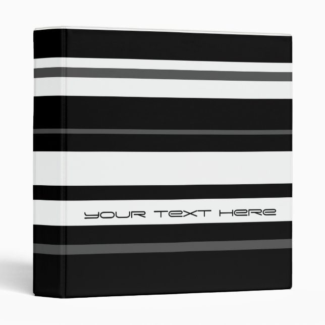 Humbug Stripe 'Your Text' binder (Front/Spine)