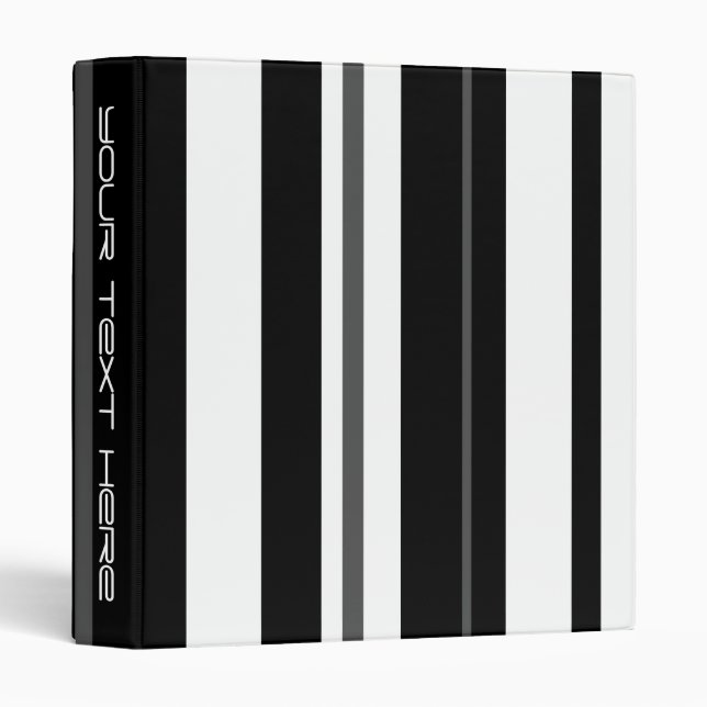 Humbug Stripe 'Your Text' binder long (Front/Spine)