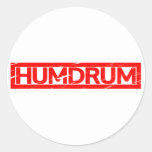 Humdrum Stamp Classic Round Sticker
