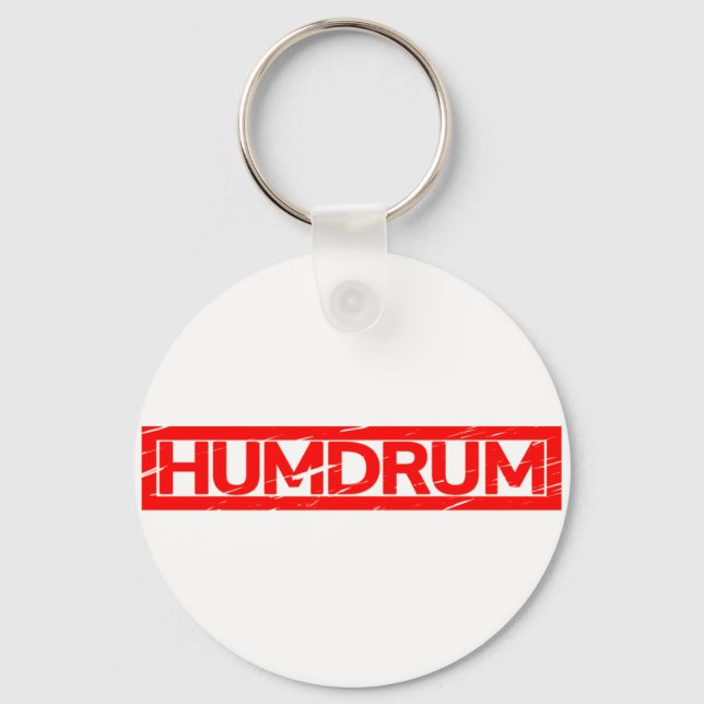 Humdrum Stamp Keychain (Front)