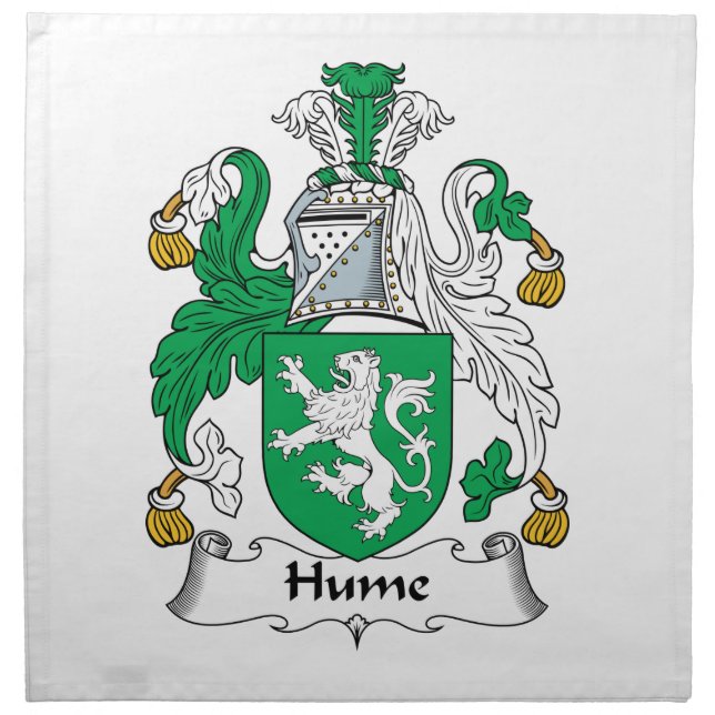 Hume Family Crest Napkin (Front)