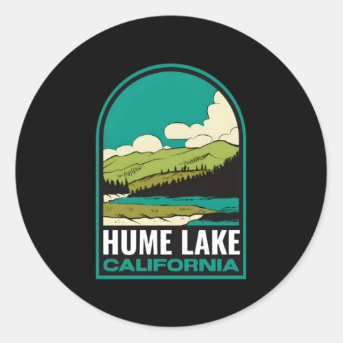 Hume Lake California Classic Round Sticker
