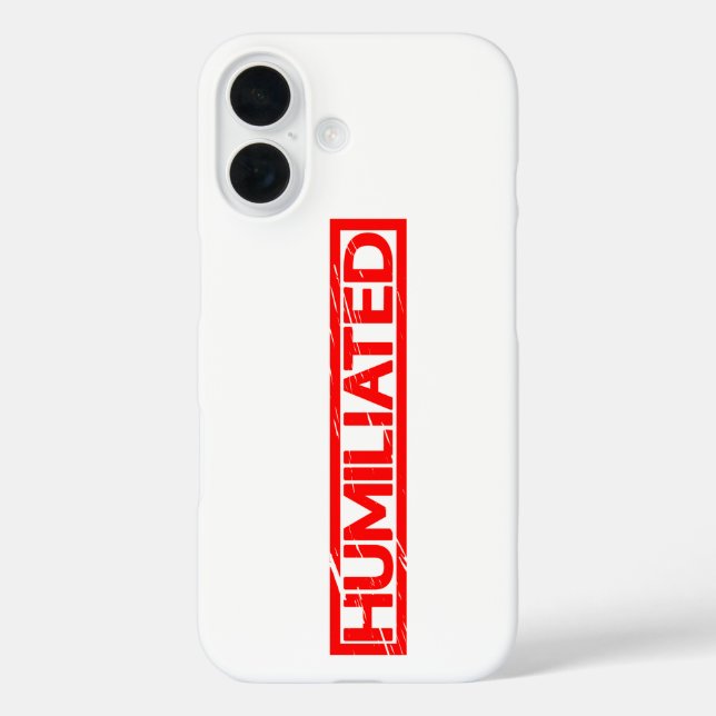 Humiliated Stamp Case-Mate iPhone Case (Back)