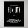 Humility Motivational Quote Poster
