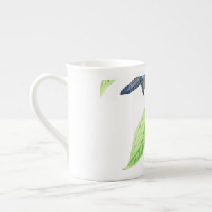 Humingbird And Hybiscus Bone China Mug