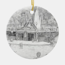 Humiston Pool Before Fountain Removed Ornament