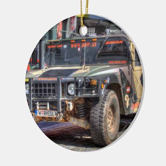 Hummer H1 Ceramic Ornament (Left)