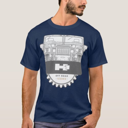 HUMMER H1 lines badge  T_Shirt