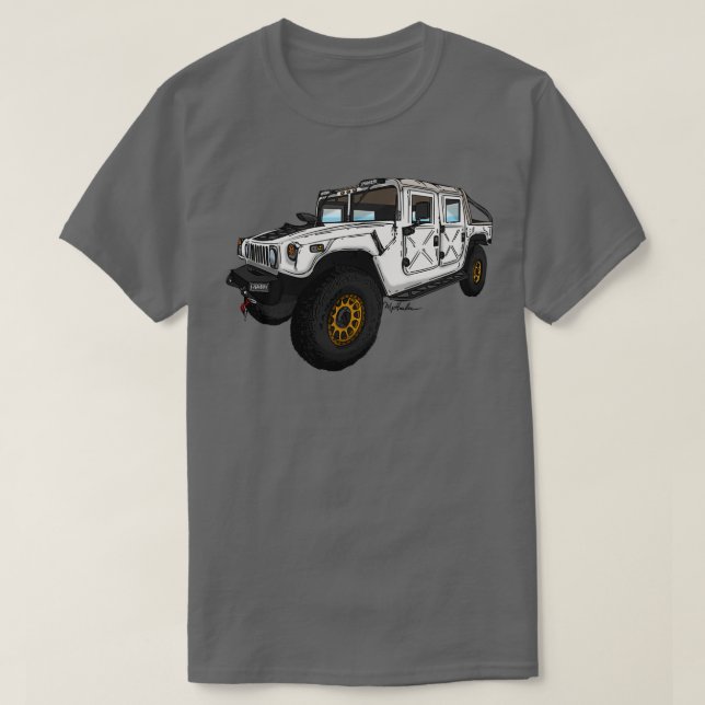 Hummer H1 with Method Wheels  T-Shirt (Design Front)