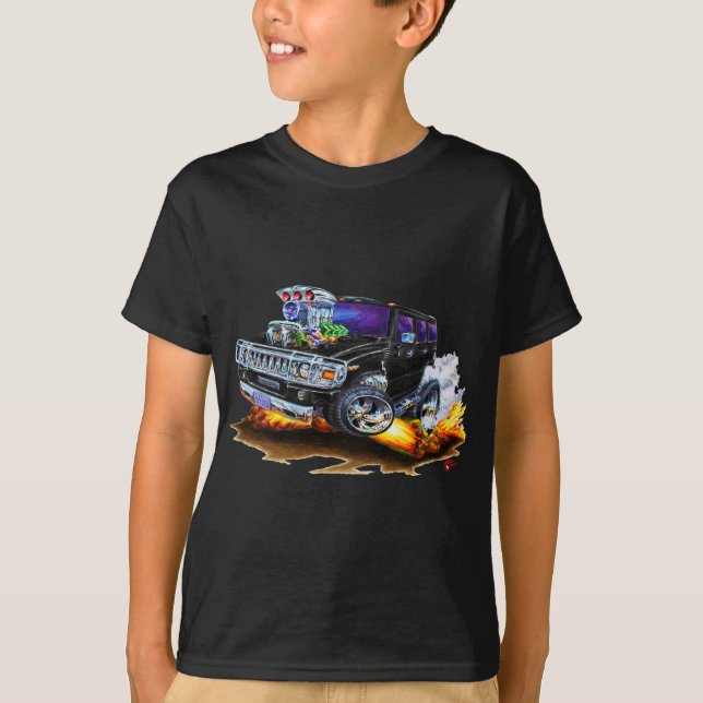 Hummer H2 Black Truck T-Shirt (Front)