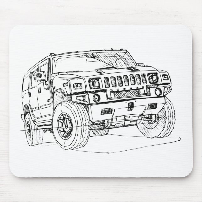 Hummer H2 Mouse Pad (Front)