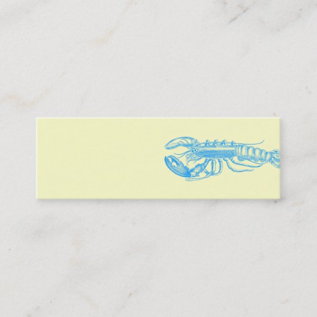 Hummer hellblau Serie Mini Business Card (Front)