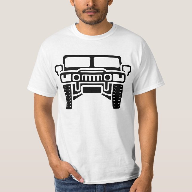 Hummer/Humvee illustration T-Shirt (Front)