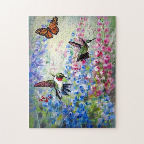 HUMMERS BUTTERFLY SUMMER GARDEN PUZZLE