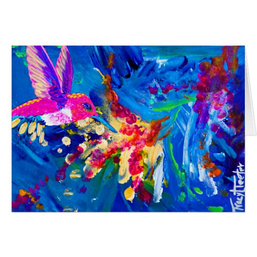Hummer's Explosion Hummingbird Cards (Front Horizontal)