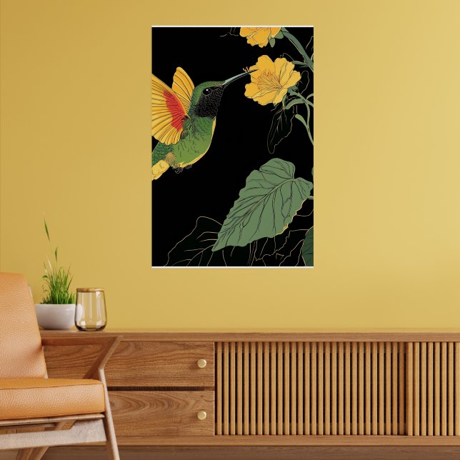 HUMMING BIRD #2 POSTER (Living Room 2)