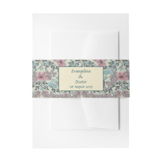Humming bird and Hibiscus - vertical belly band