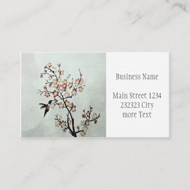 humming-bird business card (Front)