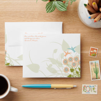 Humming Bird Christian Two Become One RSVP Envelope
