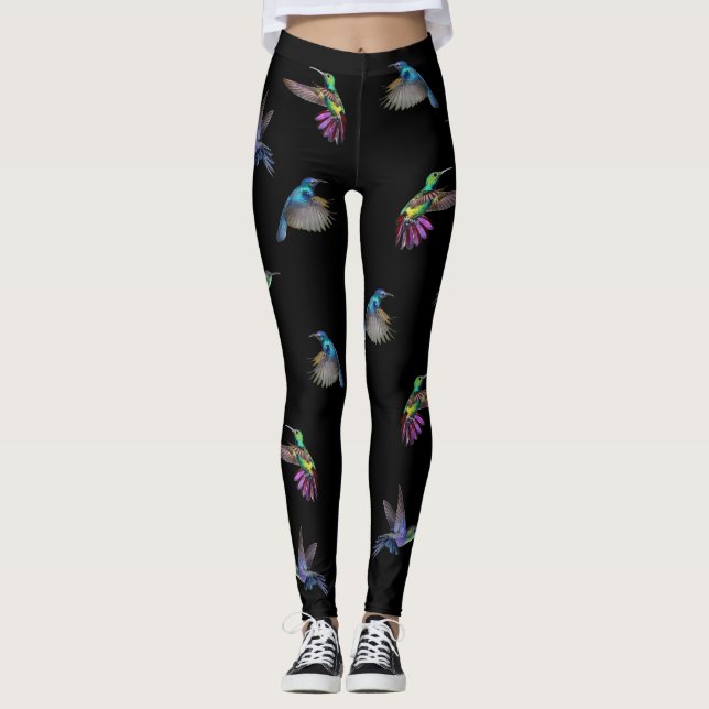 Humming Bird Delight - Customize it - Yoga Leggings (Front)