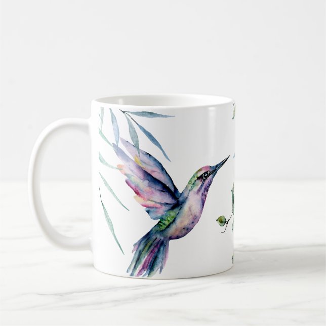 Humming bird Floral beauty  Coffee Mug (Left)