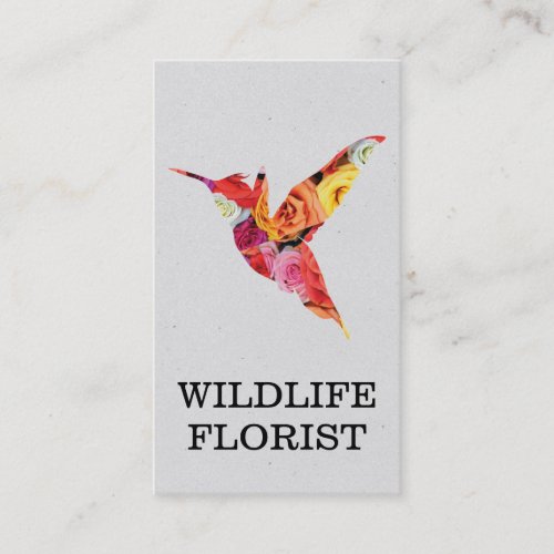 Humming Bird  Flowers Business Card