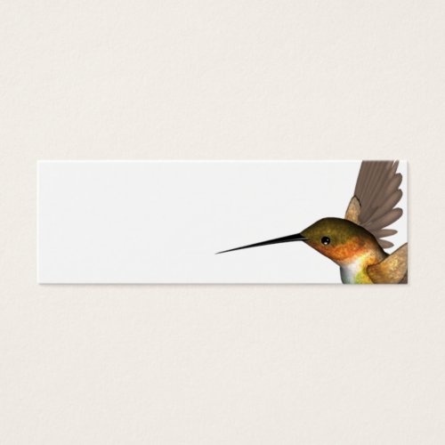 humming bird gold business card template
