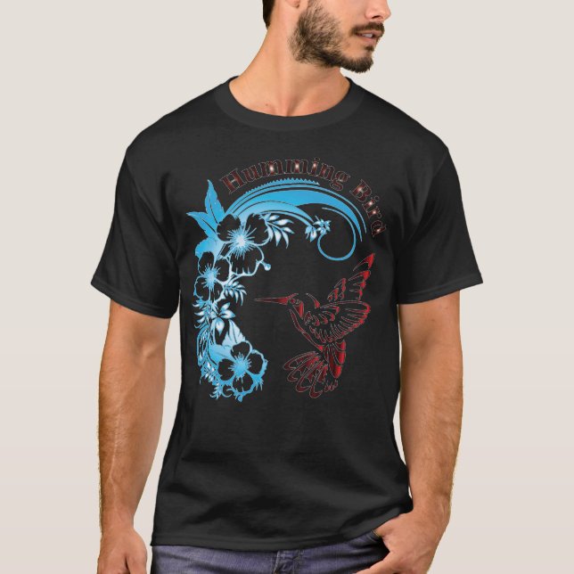 Humming Bird Men Black Shirt (Front)