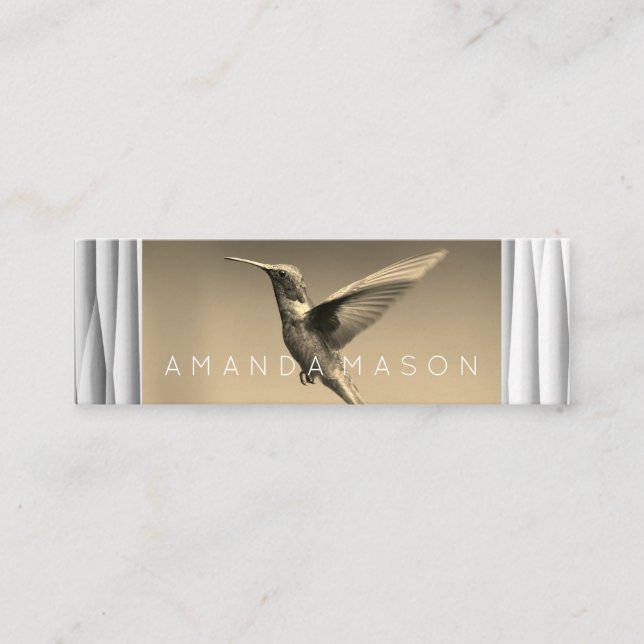 Humming Bird | Photographer Mini Business Card (Front)