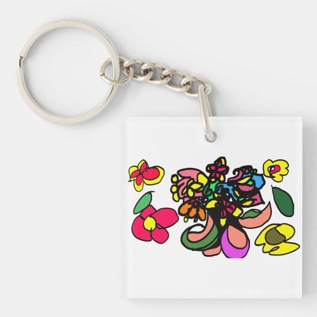 Humming bird  relax  spring keychain (Front)