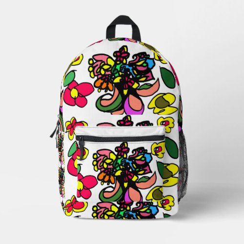 Humming bird relax spring printed backpack