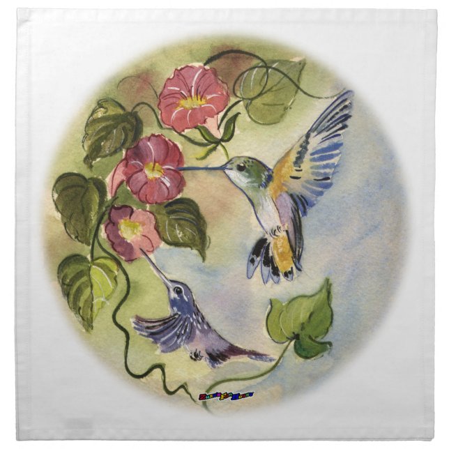 Humming Birds Napkin (Front)