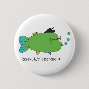 Humming Fish Pinback Button