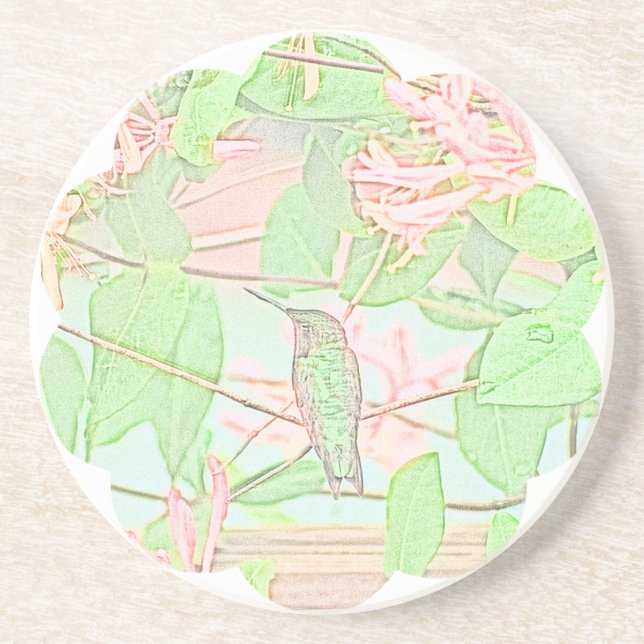 Humming on Honey Drink Coaster (Front)