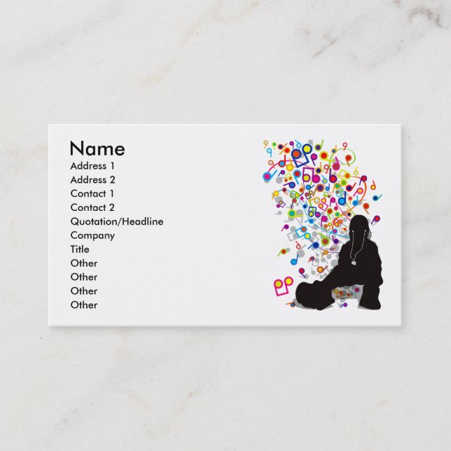 Humming_Tunes Business Card (Front)