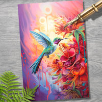 Hummingbird 1 Decoupage Paper