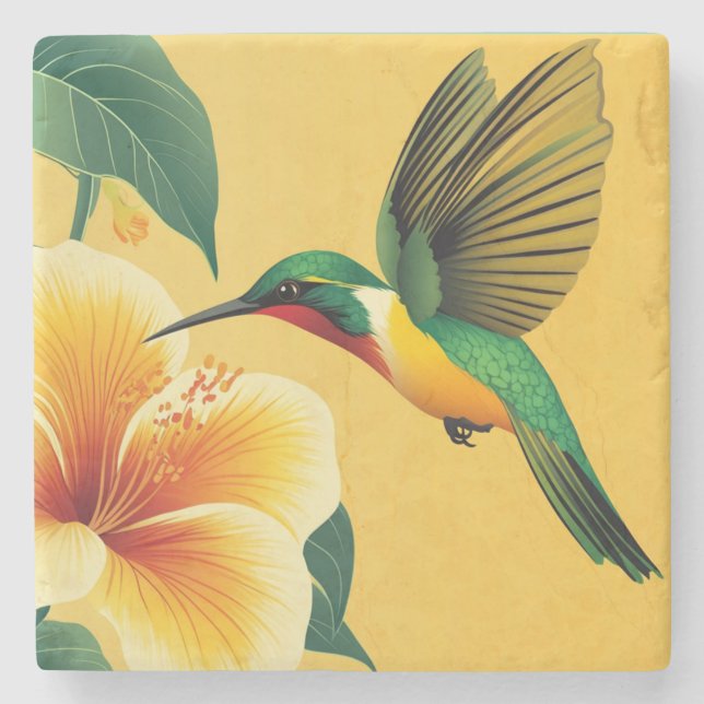  HUMMINGBIRD  #1  STONE COASTER (Front)
