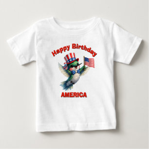 Hummingbird (4o) Patriotic Kid T-Shirt