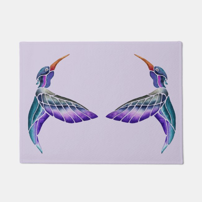 Hummingbird Abstract Watercolor