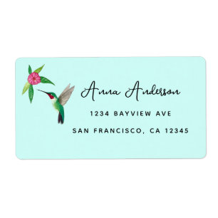 Hummingbird Address Label