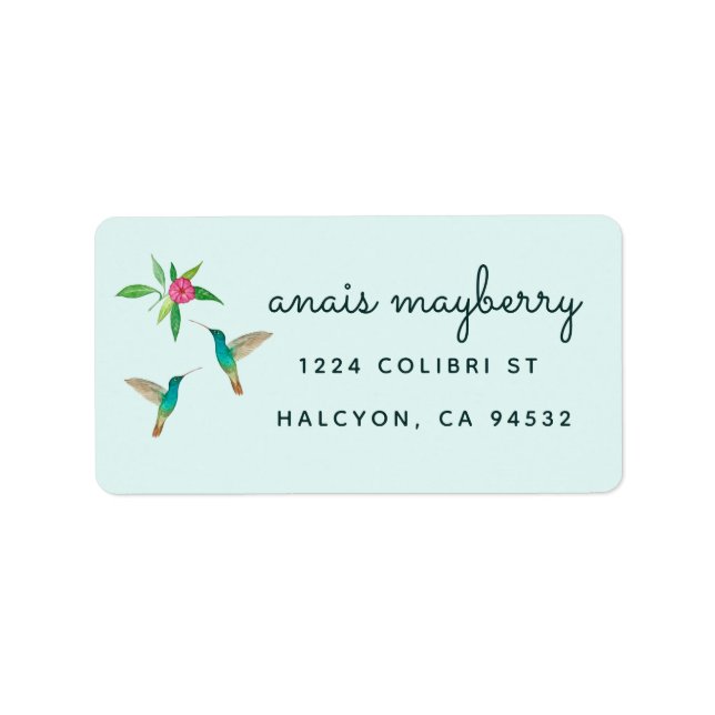 Hummingbird Address Label (Front)