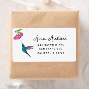 Hummingbird Address Label