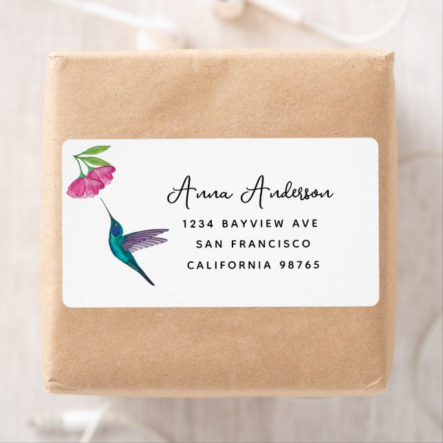 Hummingbird Address Label (Insitu)