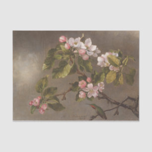 Hummingbird and Apple Blossoms by Martin Heade Tissue Paper