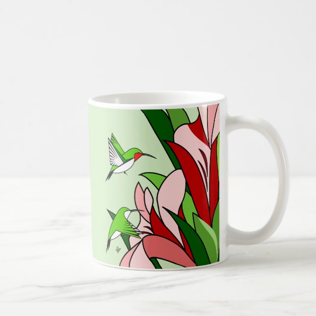 Hummingbird and Flower Coffee Mug (Right)