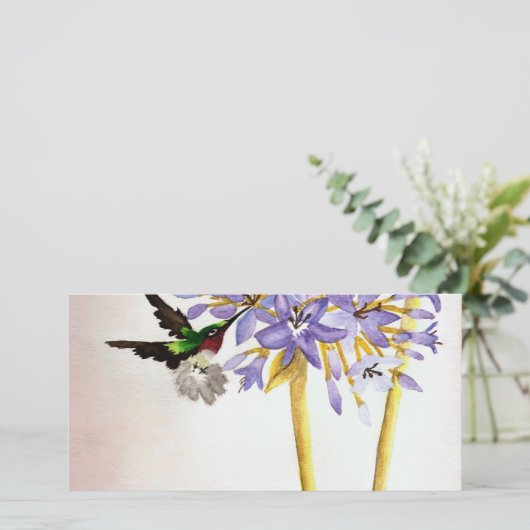 Hummingbird and Flowers (Standing Front)