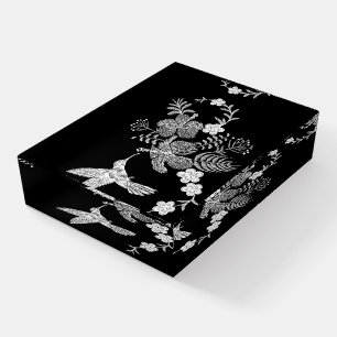 Hummingbird and Flowers Paperweight