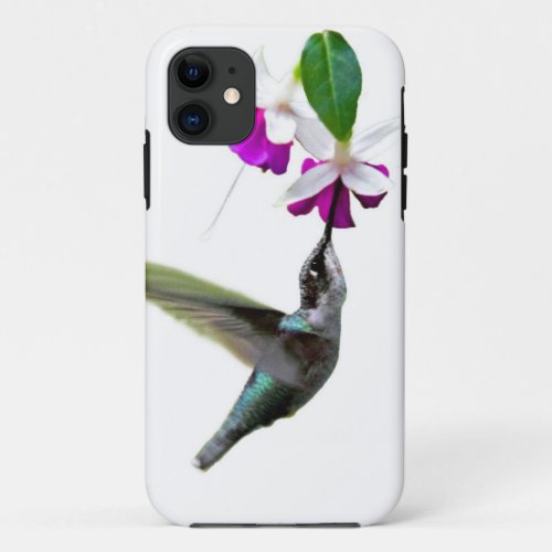 Hummingbird and Fuschia iPhone 11 Case