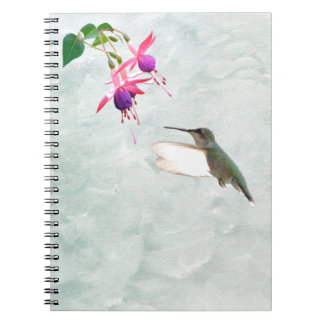 Hummingbird and Fuschia Notebook