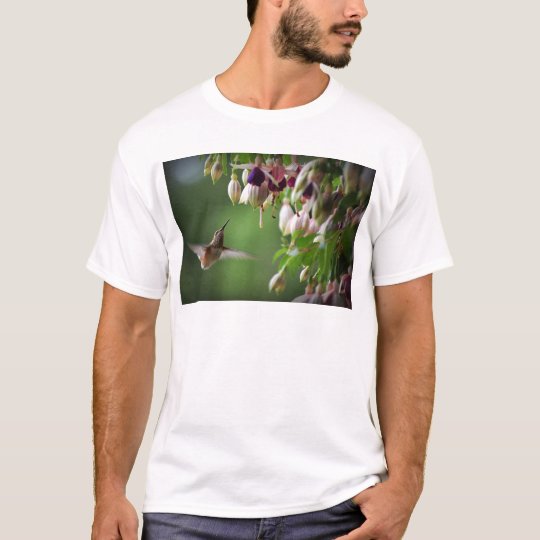 Hummingbird and Fushia Plant T-Shirt